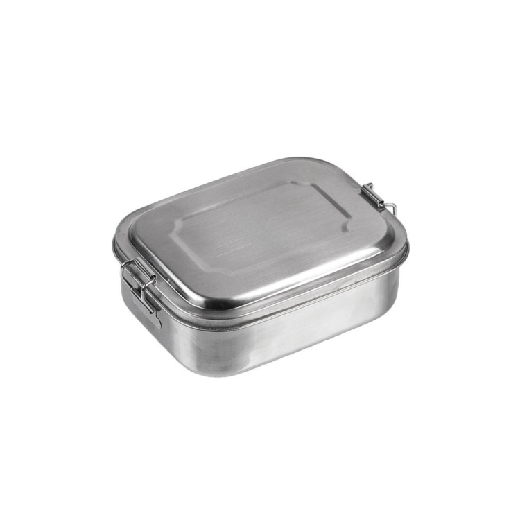 Boîte à manger en acier inox, 16 x 13 x 6,2 cm, Mil-Tec