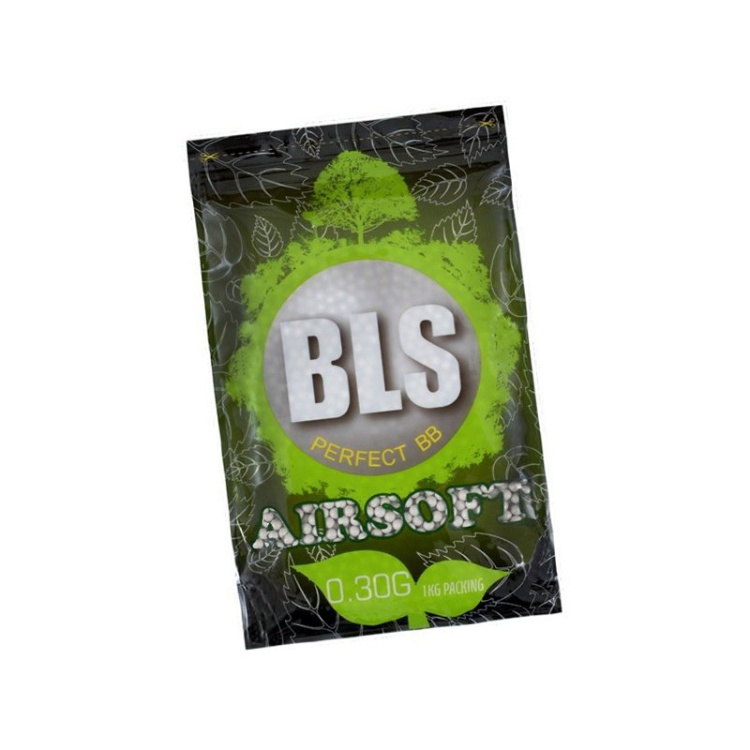 Billes d&#039;airsoft 6mm BLS Bio 0,30g, 3300 pièces, 1kg
