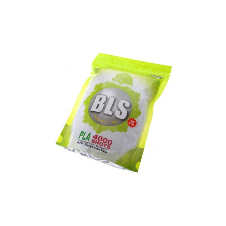 Billes d’airsoft 6mm BLS Bio 0,32g, 3125 pcs, 1kg