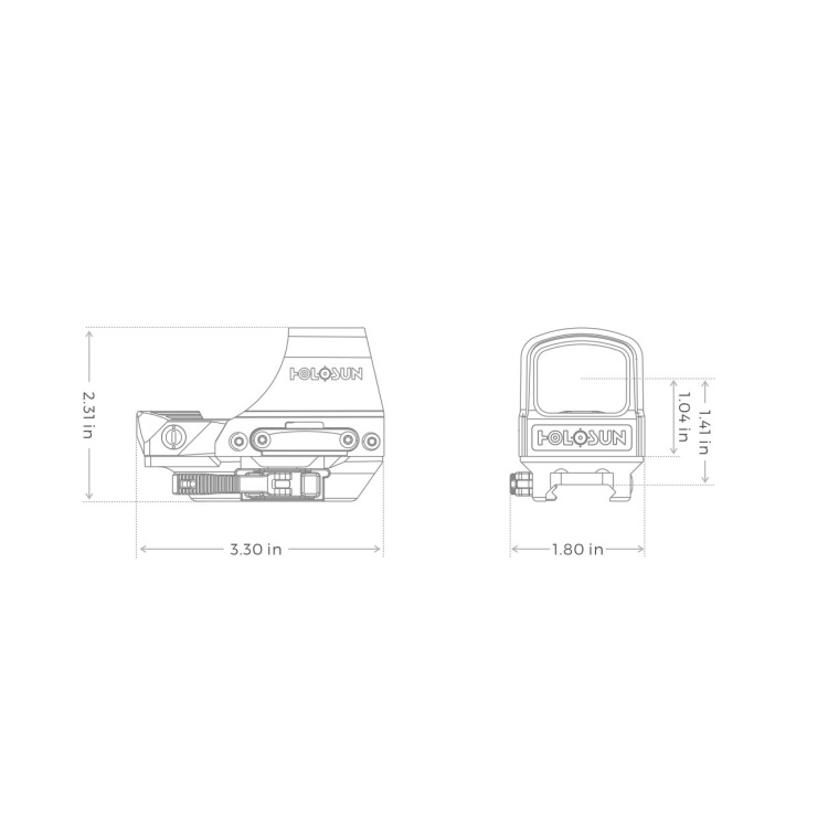 Ouvert collimateur HS510C, Holosun
