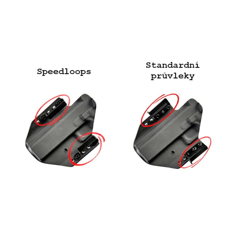Étui externe en kydex pour Glock 43X MOS + TLR-7 Sub, RH Holsters