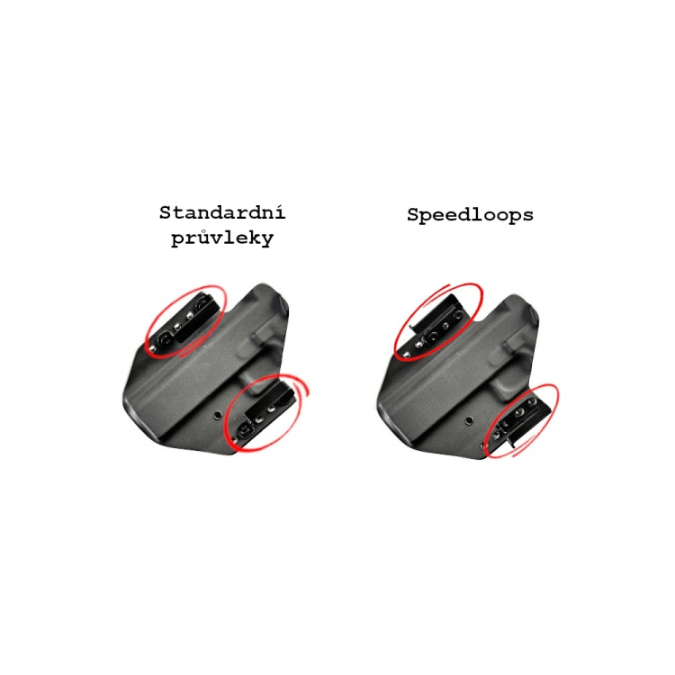 Étui externe en kydex pour Glock 43X MOS + TLR-7 Sub, RH Holsters