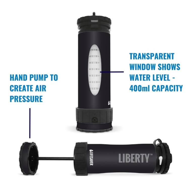 Filtre et bouteille de nettoyage Liberty™, LifeSaver
