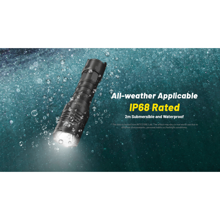 Lampe de poche tactique P23i Luminus SFT-70 LED, Nitecore, 3000 lm