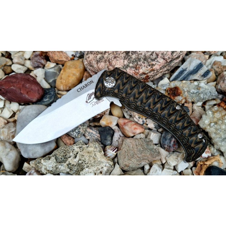 Canif Cháron, Dachs Knives, micarta, édition limitée