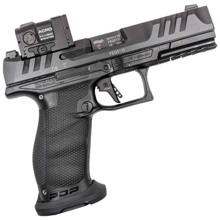 Pistole Walther PDP FS, Professional ACRO, 4,5", 9 mm Luger, kolimátor Aimpoint Acro P2