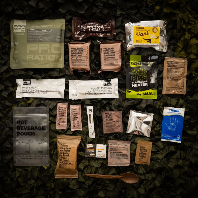 Ration Tactique Ultimate Menu, Demi-Journée, PRO-RATION - Half Day Menu 1