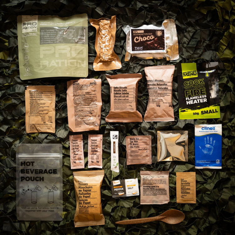 Ration Tactique Ultimate Menu, Demi-Journée, PRO-RATION - Half Day Menu Vege