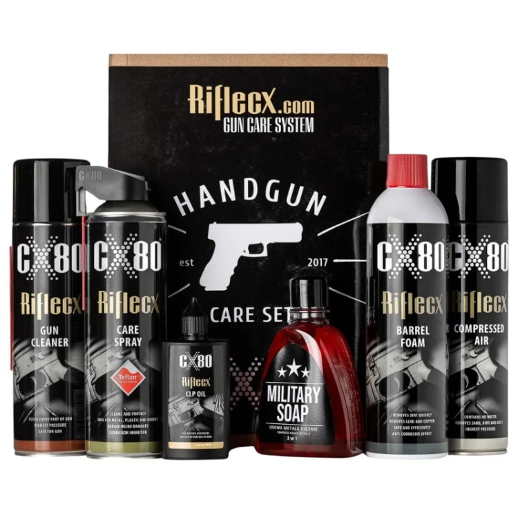 Kit d'entretien pour armes Handgun Care Set, Riflecx