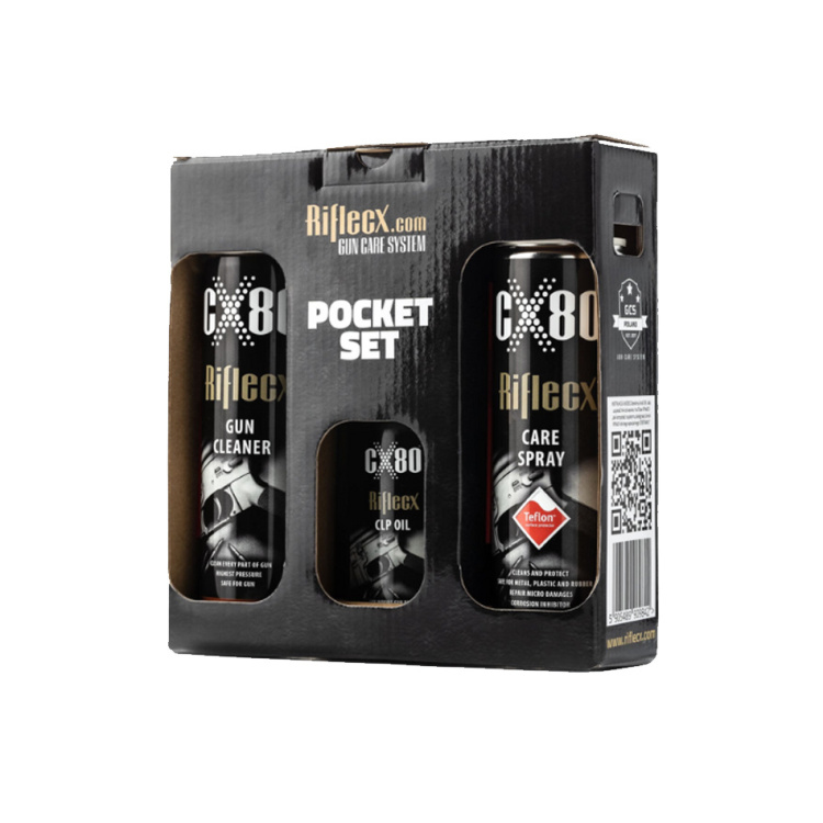 Kit de nettoyage pour armes courtes Pocket Set, Riflecx