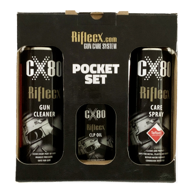 Kit de nettoyage pour armes courtes Pocket Set, Riflecx