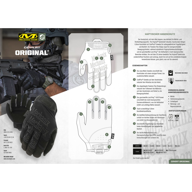 Gants Original Covert Gen.3, Mechanix