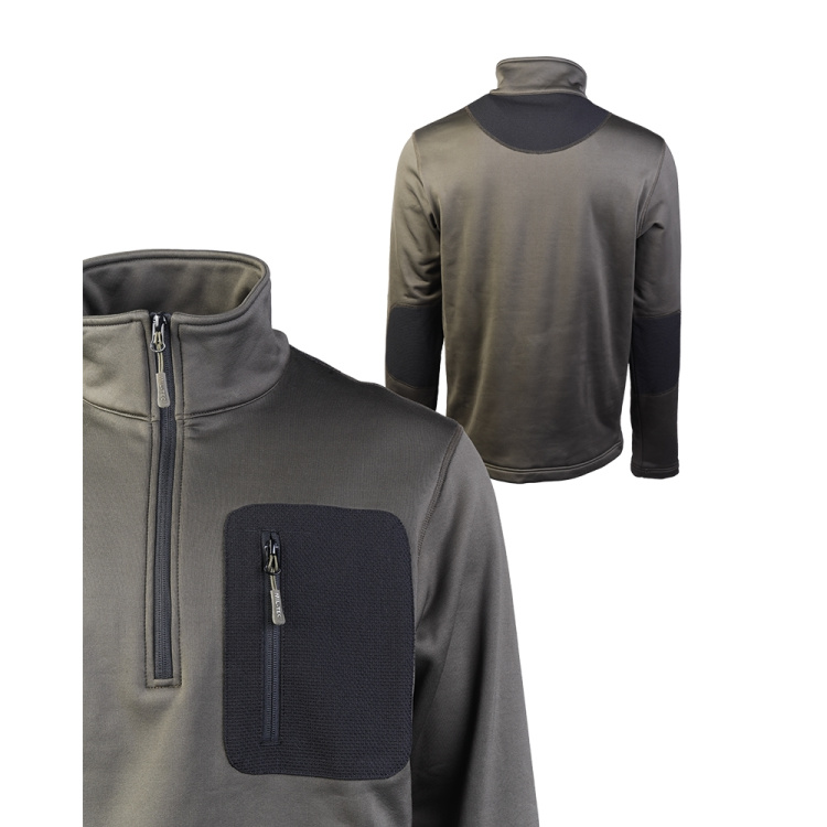 Sweat avec fermeture éclair thermique, Mil-Tec