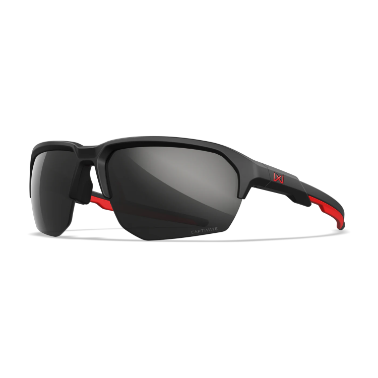 Lunettes balistiques WX JAKL, Wiley X®, Noires/Rouges, Captivate™ Black Mirror, American Sniper Signature Series