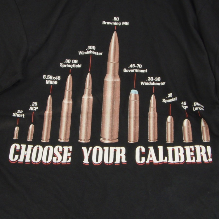 T-Shirt Choose Your Caliber, Rothco