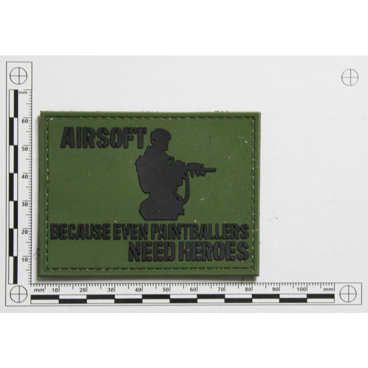 Écusson PVC Airsoft heroes