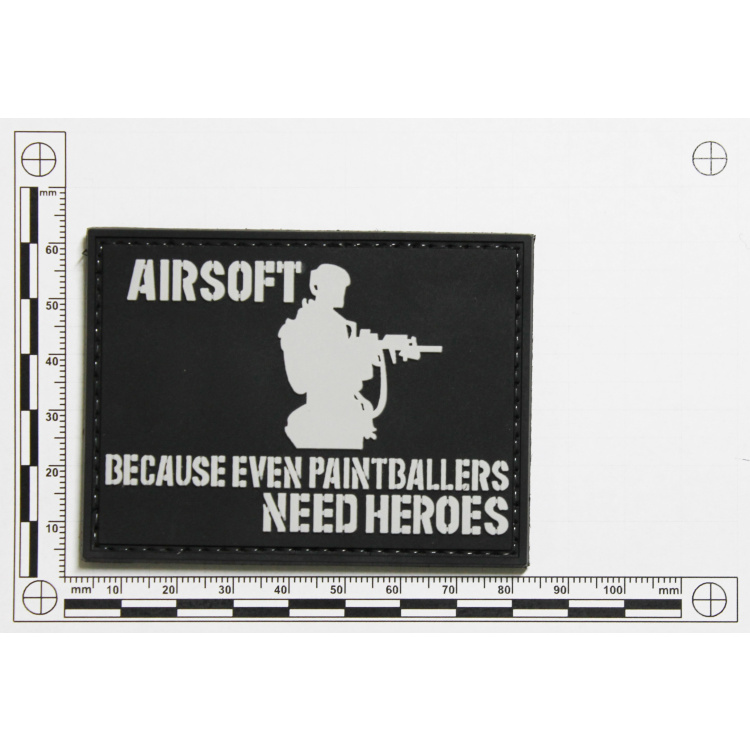 Écusson PVC Airsoft heroes