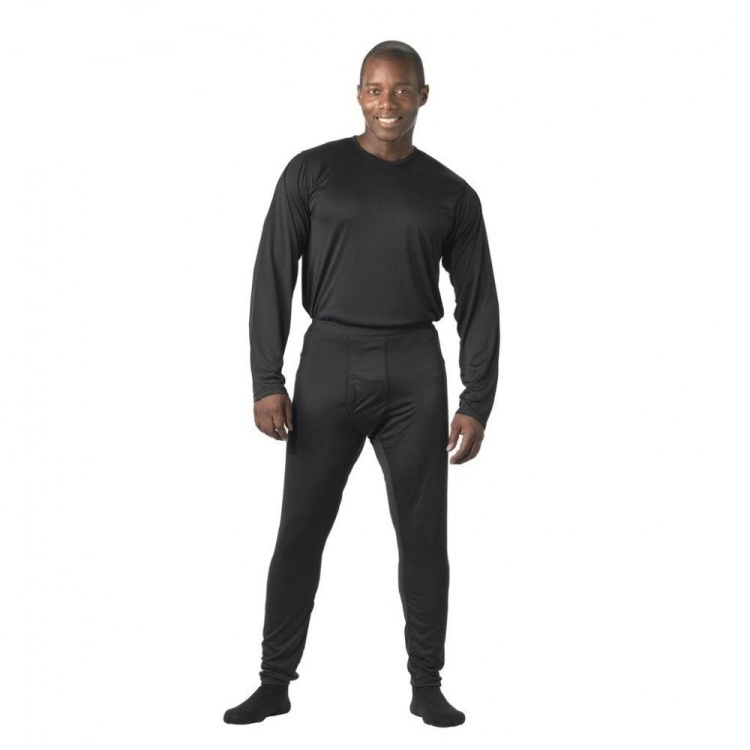 Pantalon thermique fonctionnel ultraléger, 3e génération, noir, Rothco