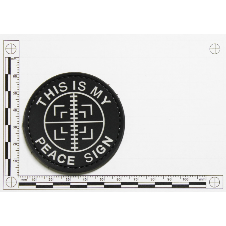 PVC patch Peace Sign