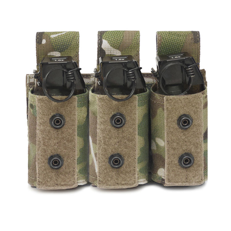 Pochette pour trois grenades 40 mm, velcro, Warrior