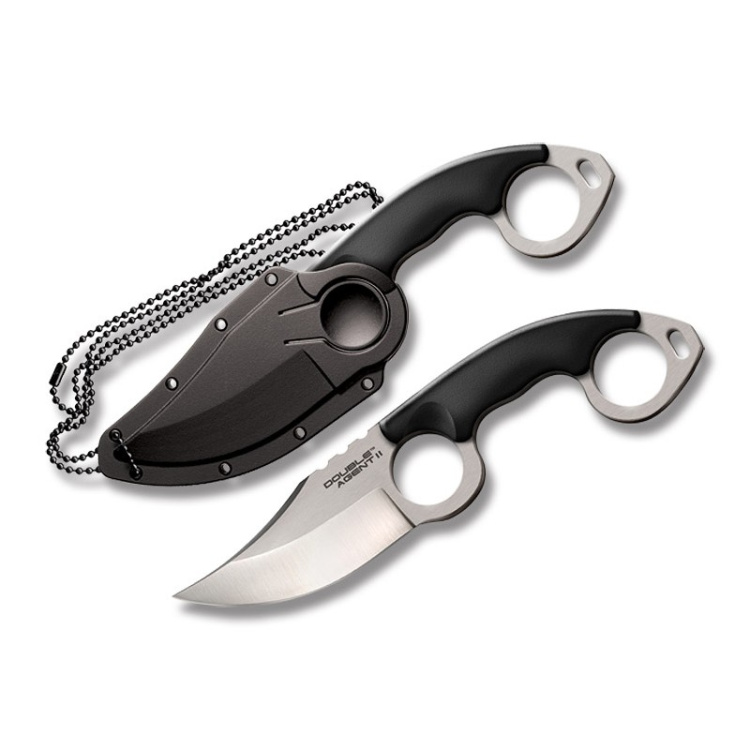 Couteau Cold Steel Double Agent II, lame lisse