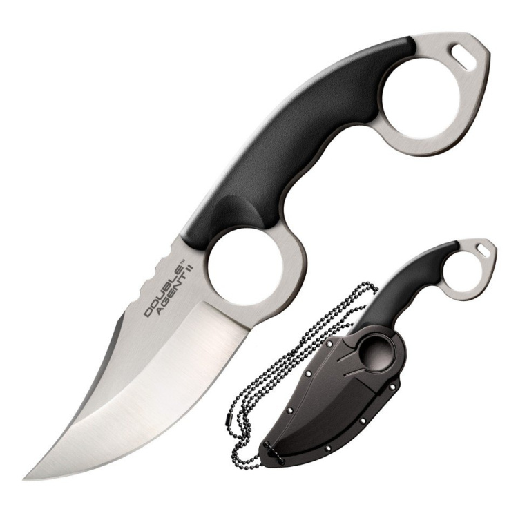 Couteau Cold Steel Double Agent II, lame lisse