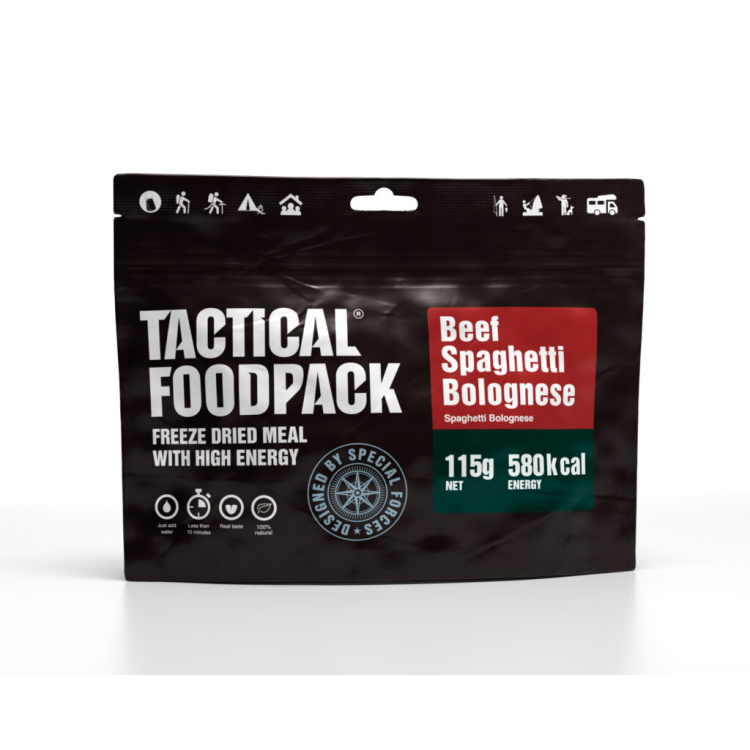 Nourriture déshydratée - spaghetti bolognaise au bœuf, Tactical Foodpack