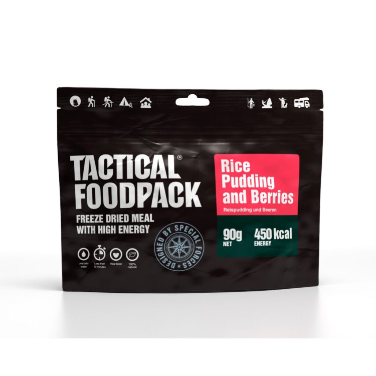 Dehydrované jídlo - porridge de riz aux framboises, Tactical Foodpack
