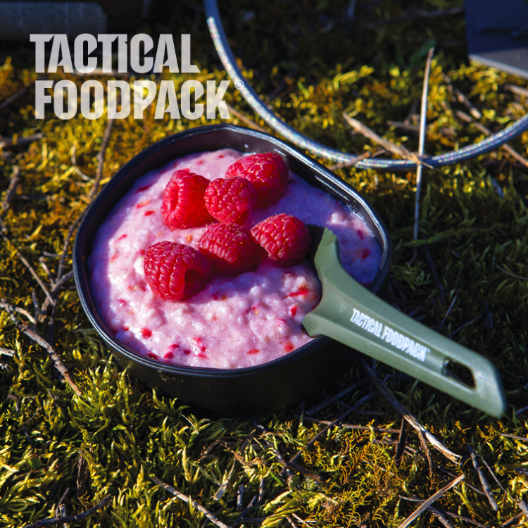 Dehydrované jídlo - porridge de riz aux framboises, Tactical Foodpack