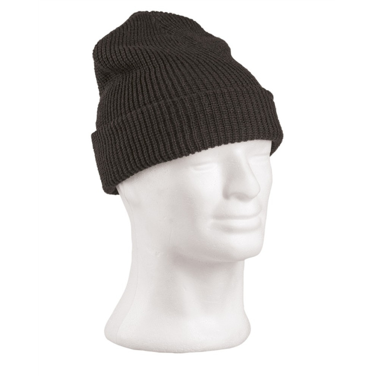 Bonnet d&#039;hiver tricoté, Mil-Tec, noir
