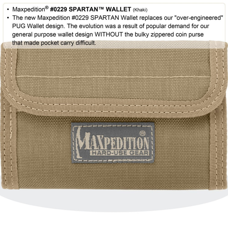 Portefeuille Spartan™, Maxpedition